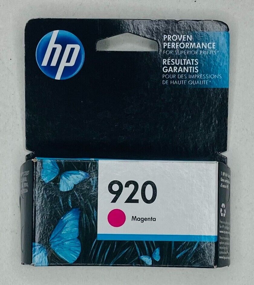Genuine HP 920 Magenta Standard Officejet 6000 6500 7000 Exp. 01/2017 NEW