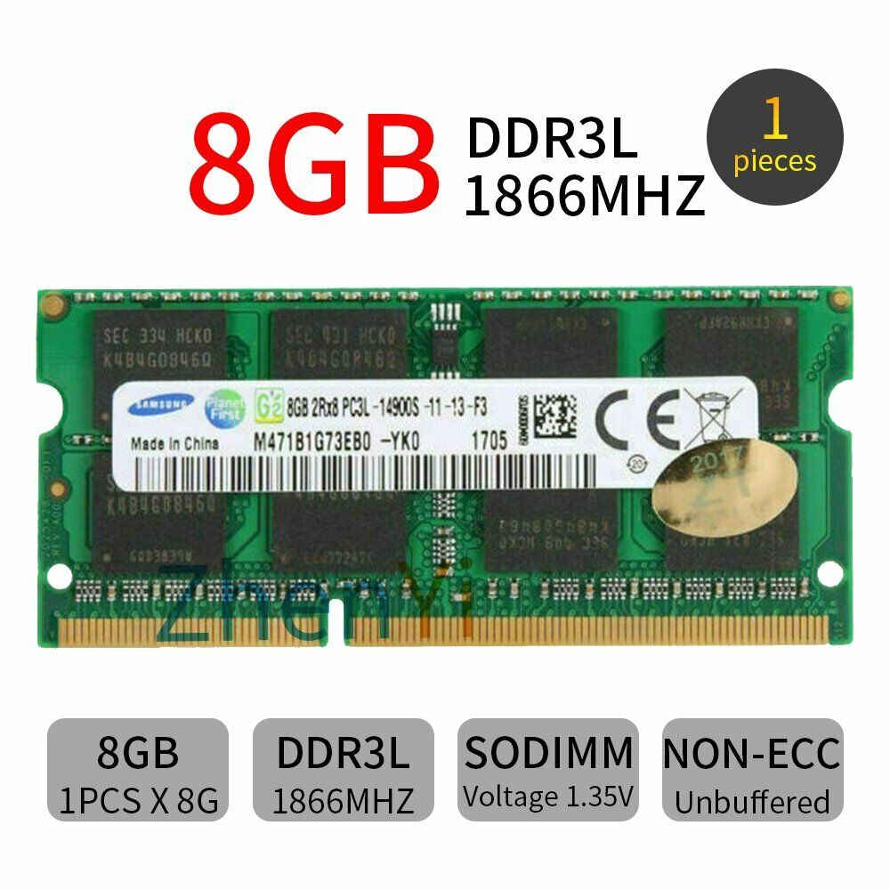 For Samsung 32GB 16GB 8GB DDR3L 2Rx8 PC3L-14900S 1866MHz Laptop Memory RAM LOT