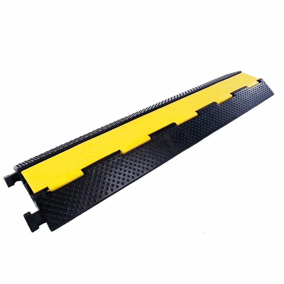 Rubber Cable Ramp Cord Cover Cable Protector Ramps Wire Hose Protective 2 Cha...