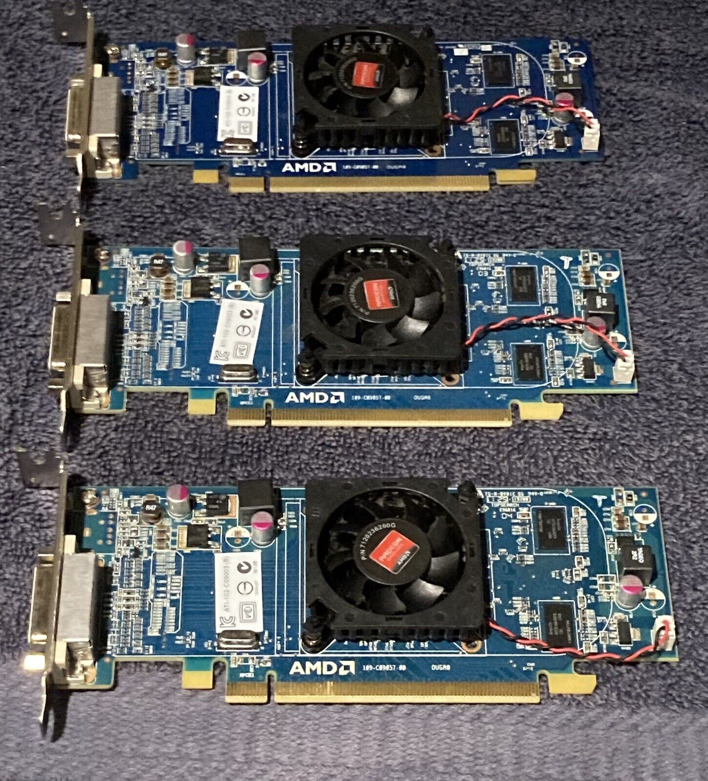 Job Lot of 3 - 7120236200G AMD Radeon HD 6350 512MB PCIe x16 Graphics Card  #B2