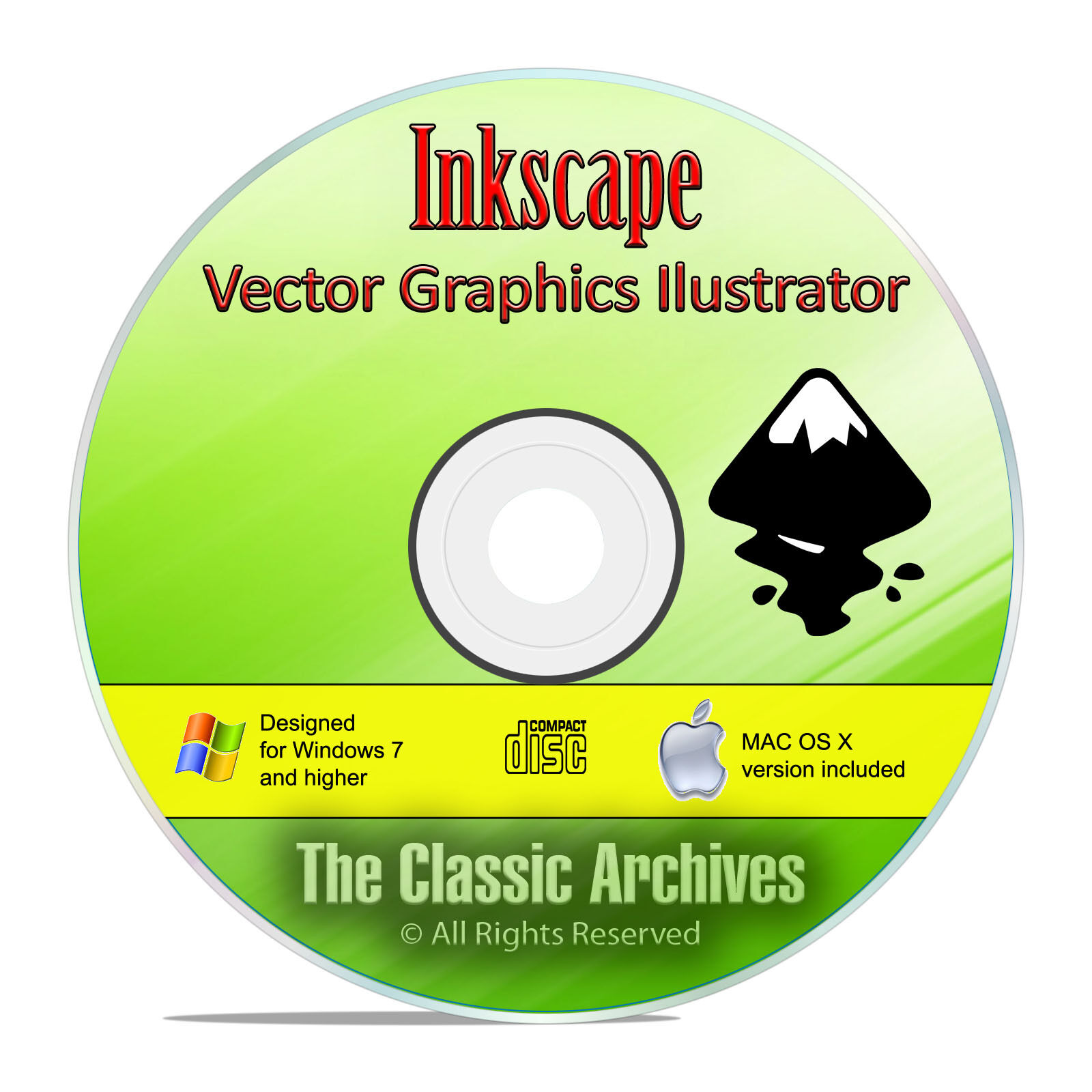 Inkscape, The Professional Graphics Illustrator Drawing Software, Win/Mac CD F20