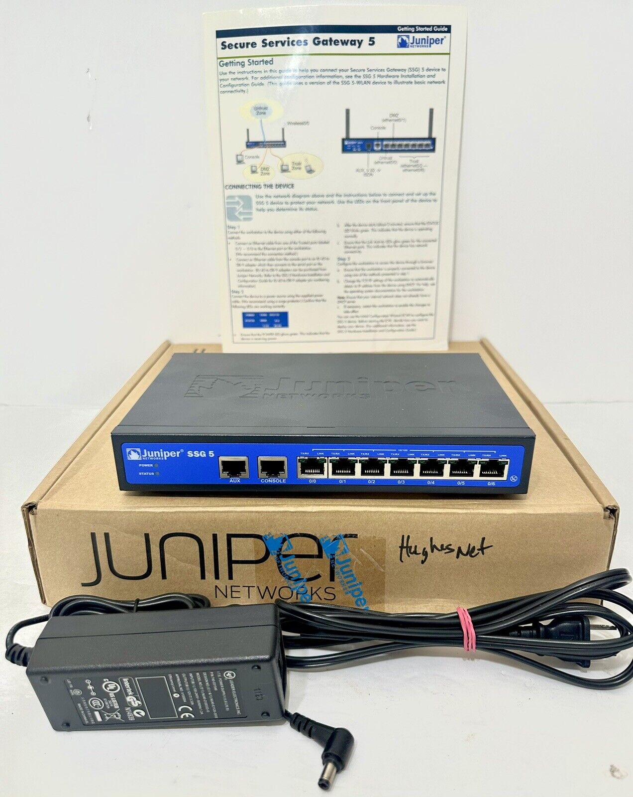 Juniper Networks Model SSG5-SB-10U 7-Port Security Firewall Appliance