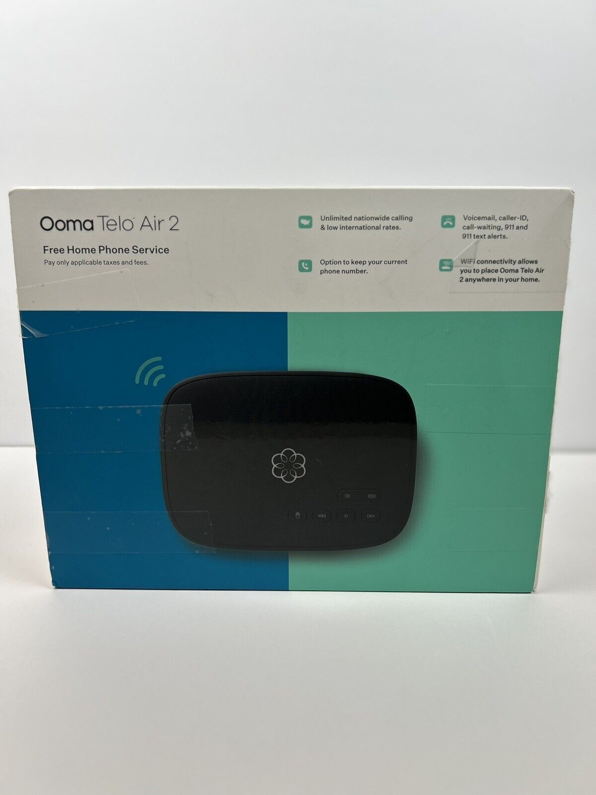 Ooma Telo Air 2 VOIP Smart Home Phone Service- Wireless & Bluetooth READ DESCRIP
