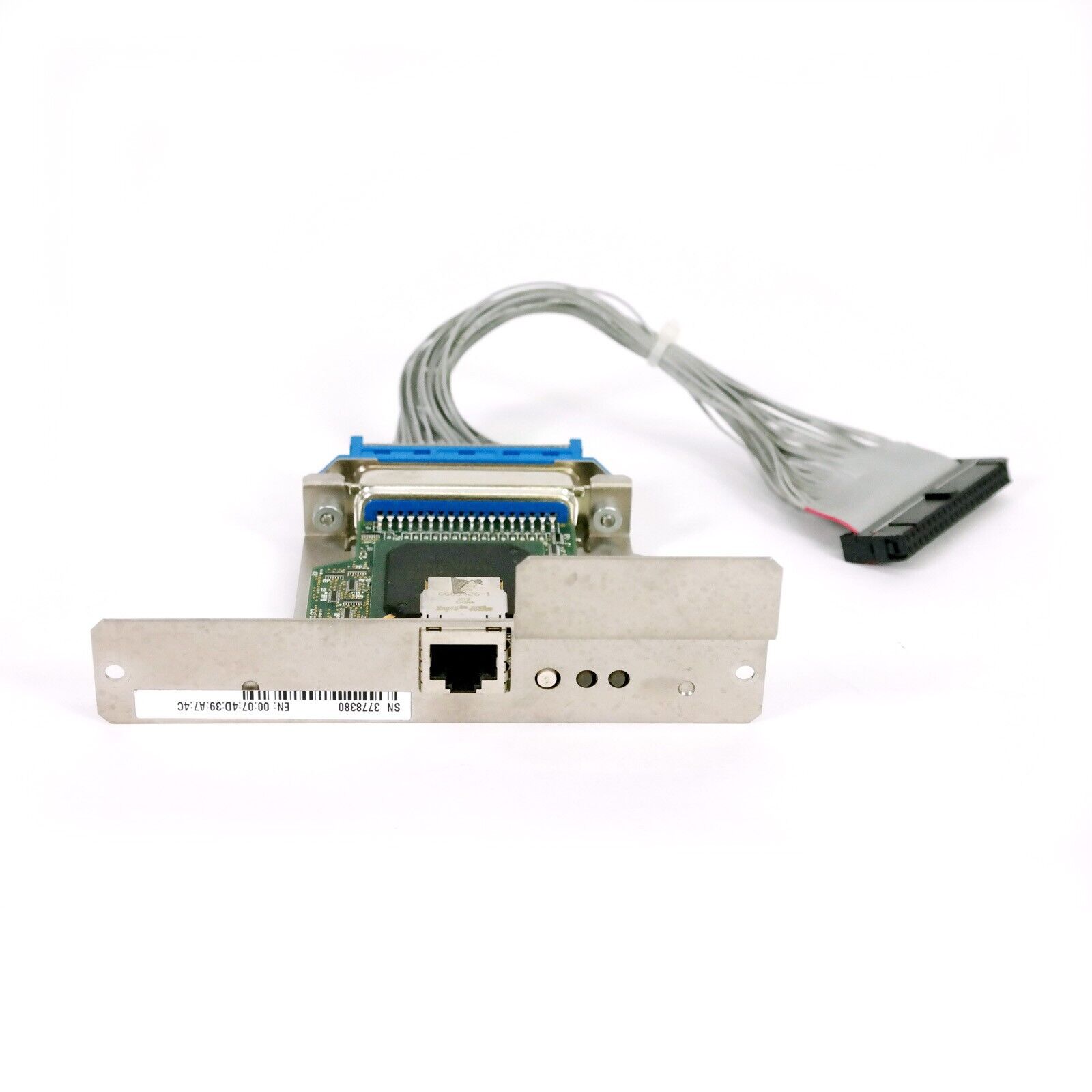 TESTED🔥 Genuine Zebra 105SL Xi3+ Zebranet Ethernet Print Server Card 47560-100
