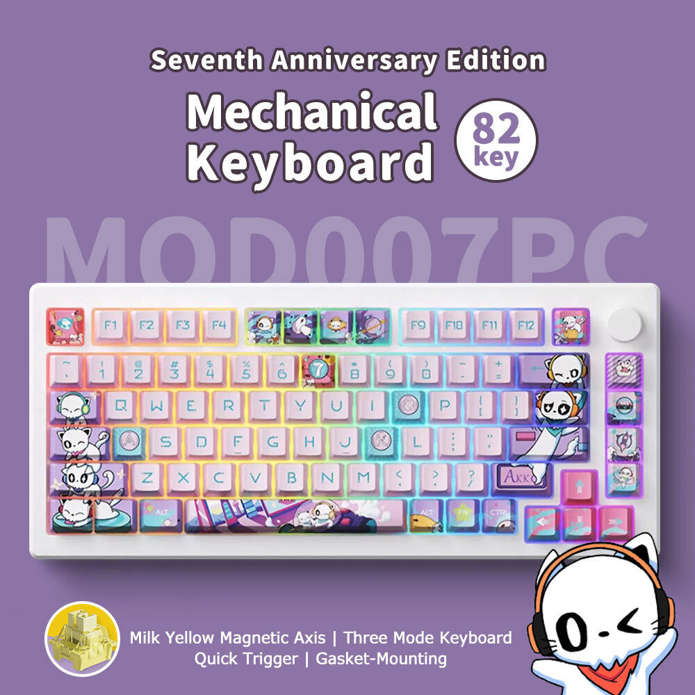 Akko Mod 007Pc Magnetic Switches 3 Modes 82 Keys Gaming Mechanical Keyboard