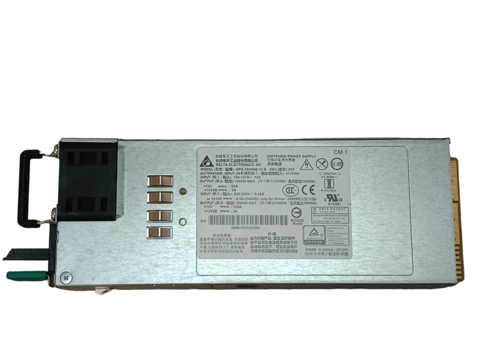 Delta Electronics DPS-1600AB-12 B 1000-1600W Switching Server Power Supply/PSU