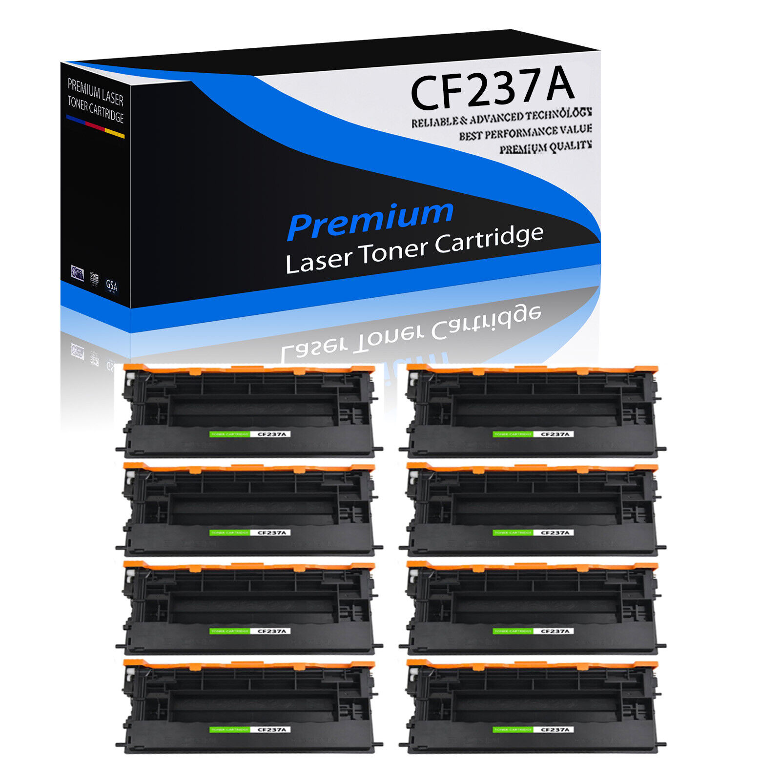 8PK Compatible High-yield CF237X Toner For HP LaserJet Enterprise M609dn M609x