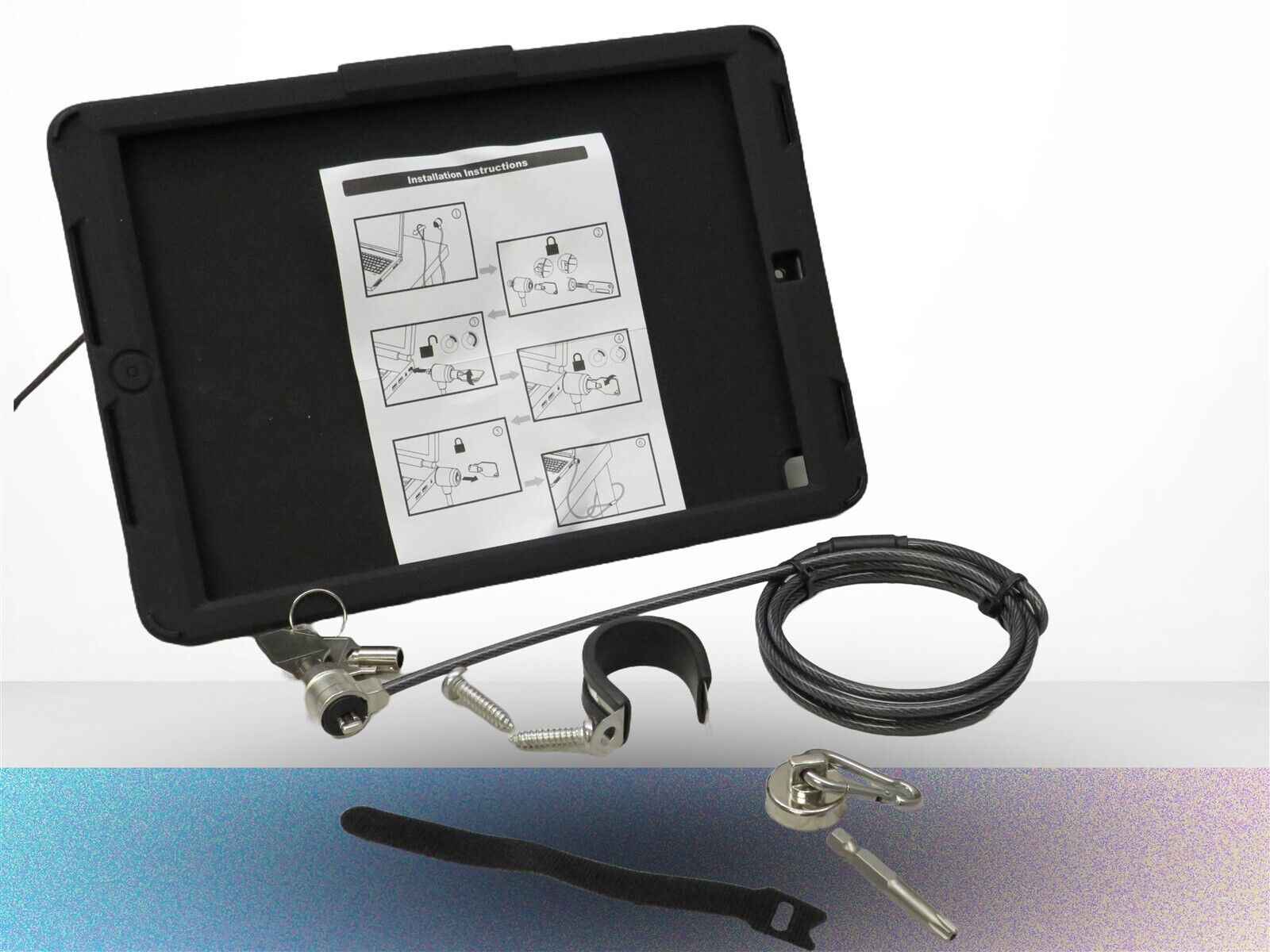 Open Box CTA Security Case with Kickstand AntiTheft Cable w Cable Mgmt Hardware 