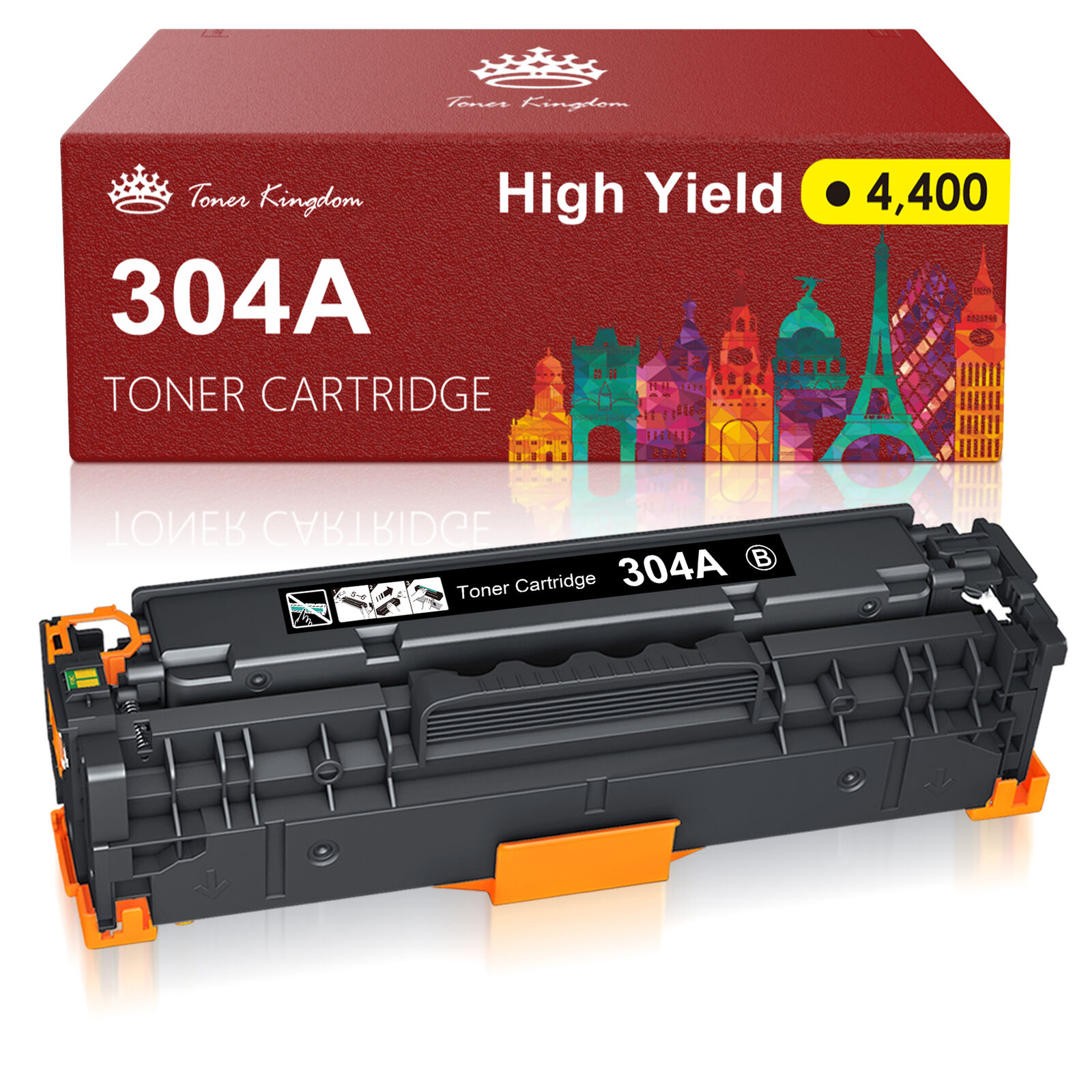 Black Color Toner CC530A 304A For HP LaserJet CP2025dn CP2025n CM2320nf MFP lot