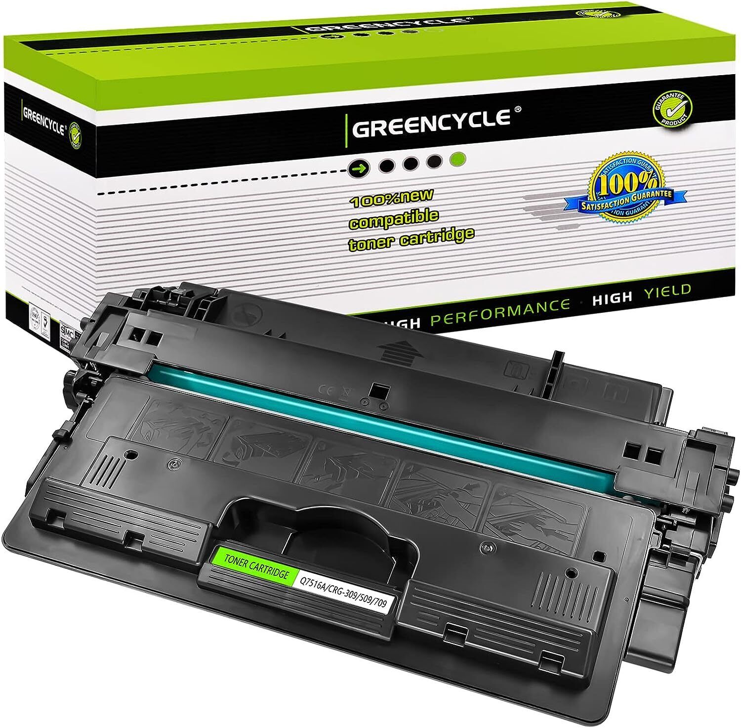 1PK Greencycle Toner Compatible for HP 16A Q7516A use in LaserJet 5200/5200DTN