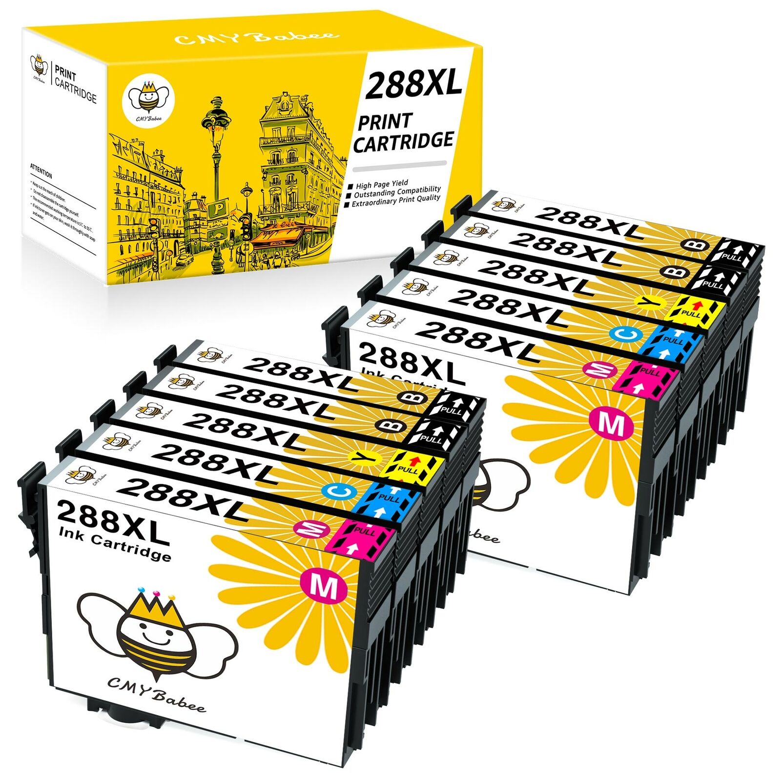 10x  T288XL 288XL Ink Cartridges For Epson  XP440 XP446 XP430 XP330 XP434 XP340