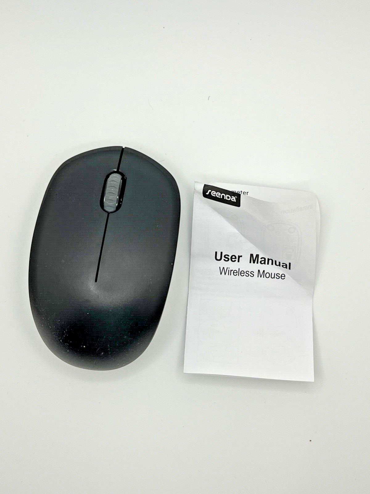 Seenda Portable 2.4G Noiseless Wireless Mouse with USB Receiver Black