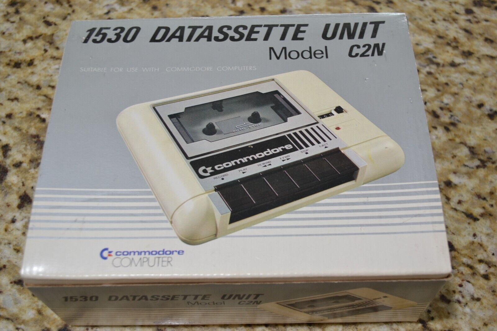 Commodore 1530 Datassette Unit Model C2N With Manual Box - Working