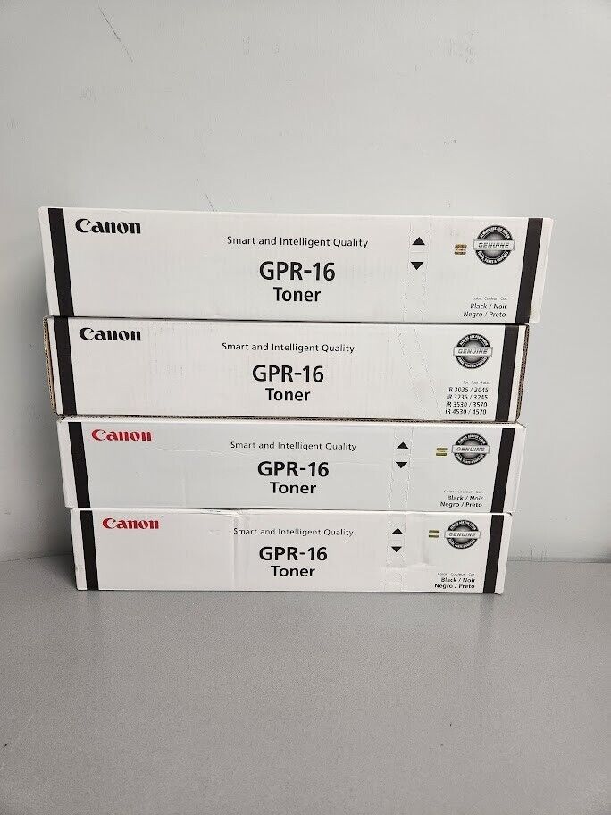 Canon GPR-16 9634A003 Black Toner Cartridge Lot of 4