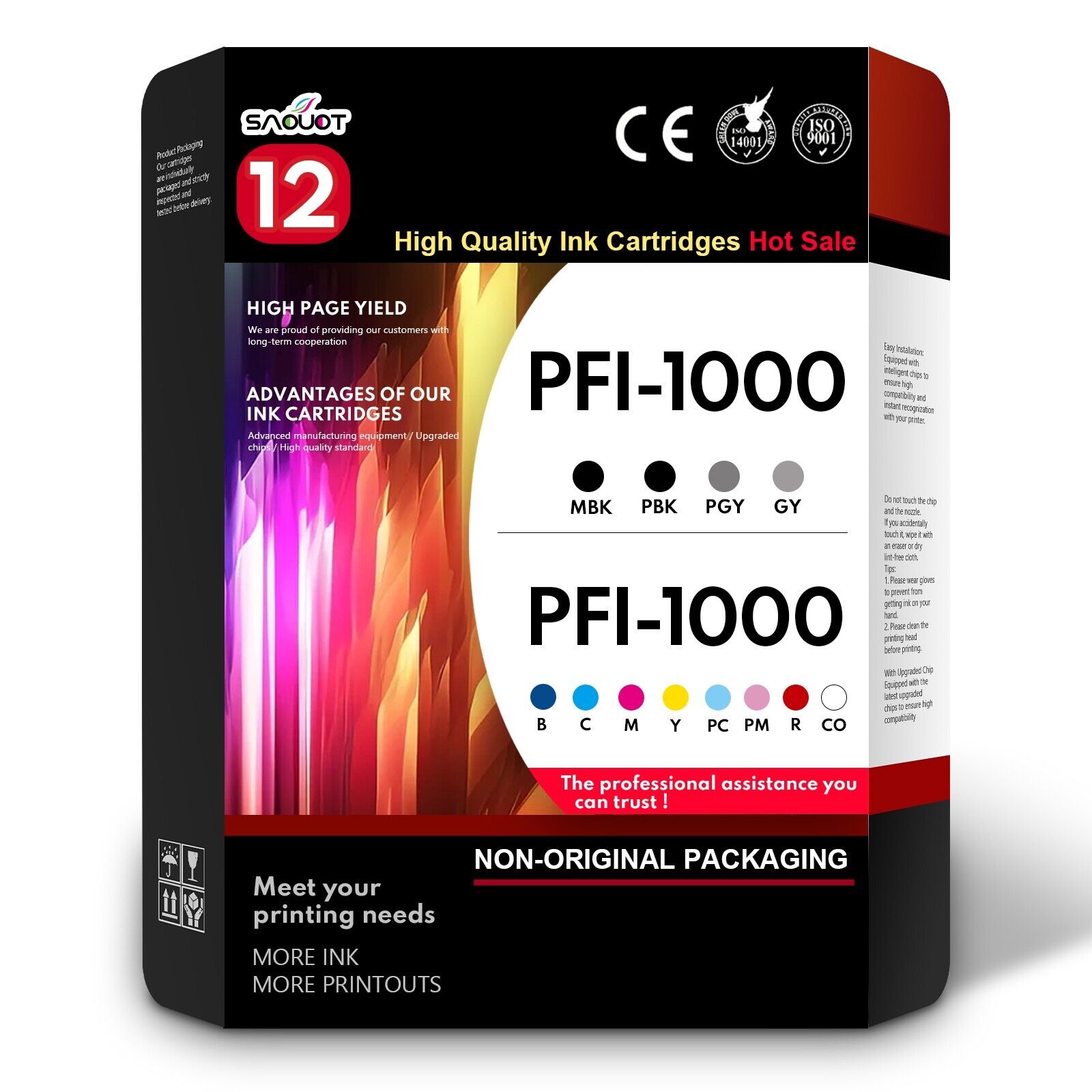 PFI-1000 Ink Cartridges Replacement for Canon PRO 1000 Ink imagePROGRAF PRO 1000