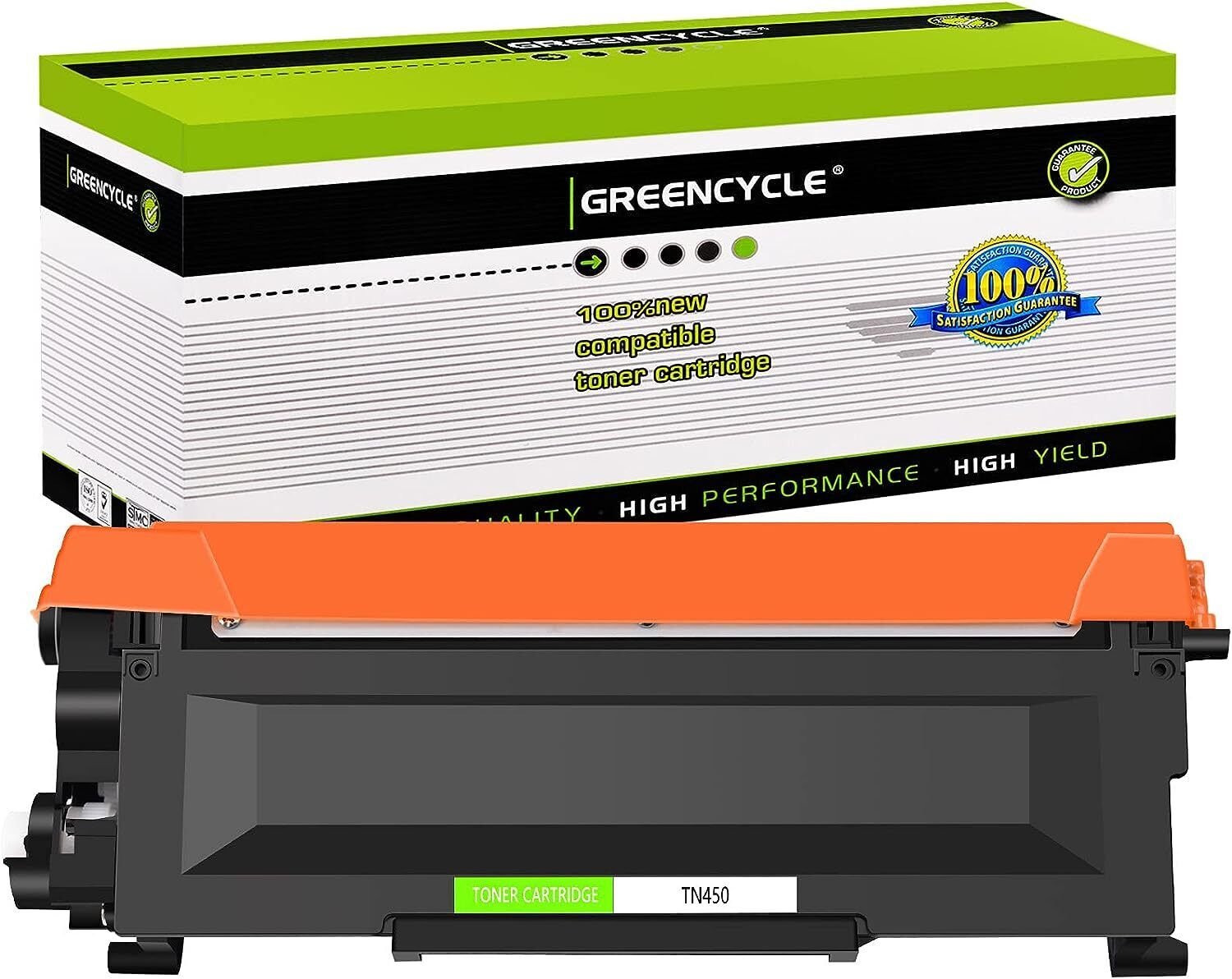 1PK Greencycle black Compatible Toner Cartridge for Brother TN450 TN420 HL-2230