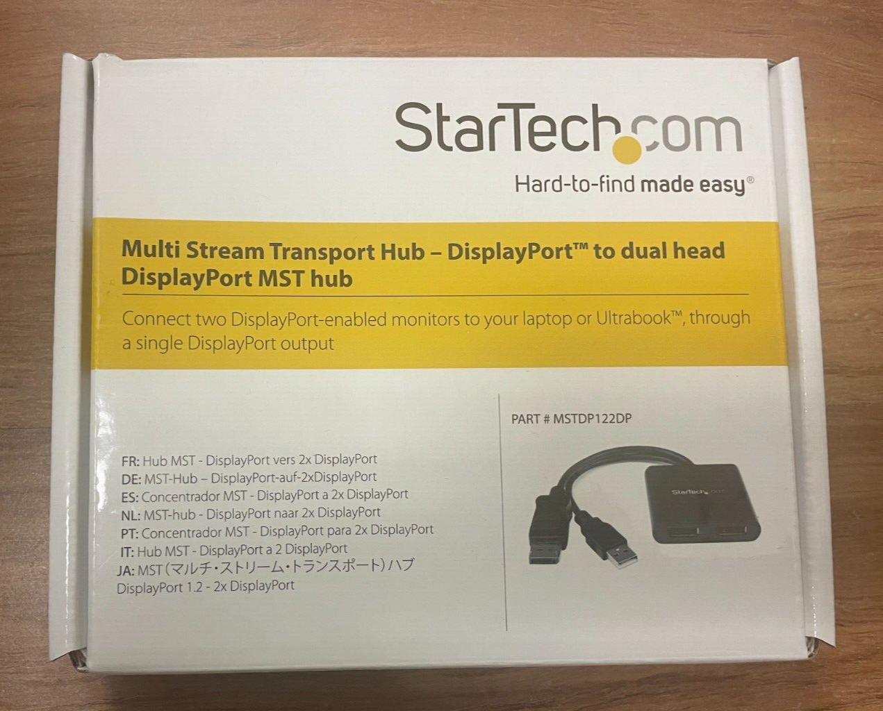 New StarTech MST Hub MSTDP122DP DisplayPort to 2x DisplayPort