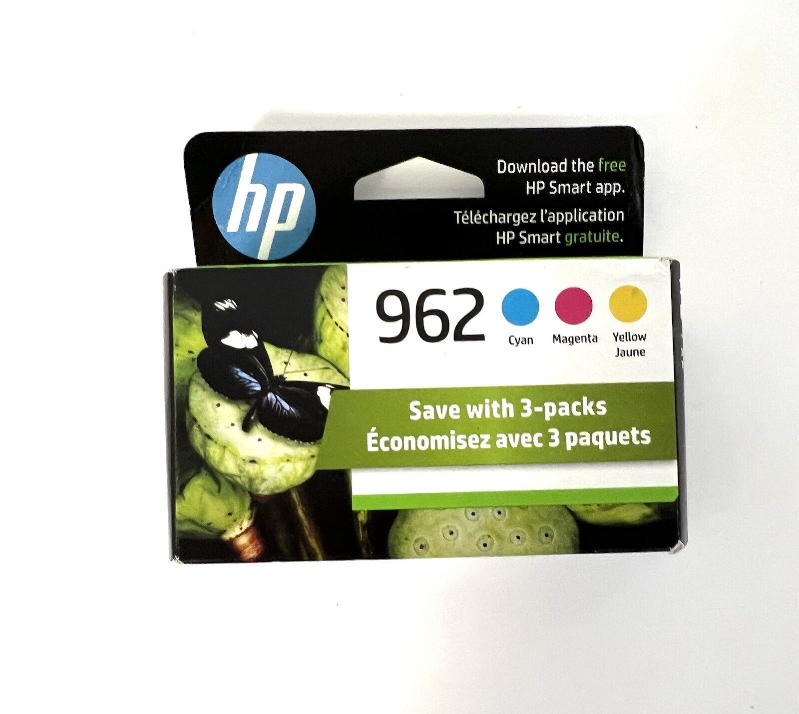 Genuine HP #962 Tri-color Ink Cartridge 3-Pack Factory Sealed Exp - 10/2025
