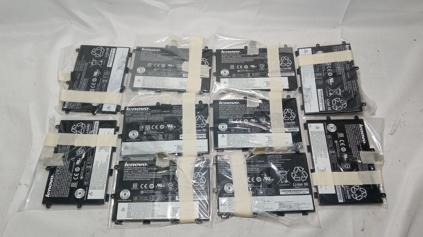 Lot of 10x OEM 34WH 45N1748 45N1750 Battery For Lenovo ThinkPad Yoga 11E Series