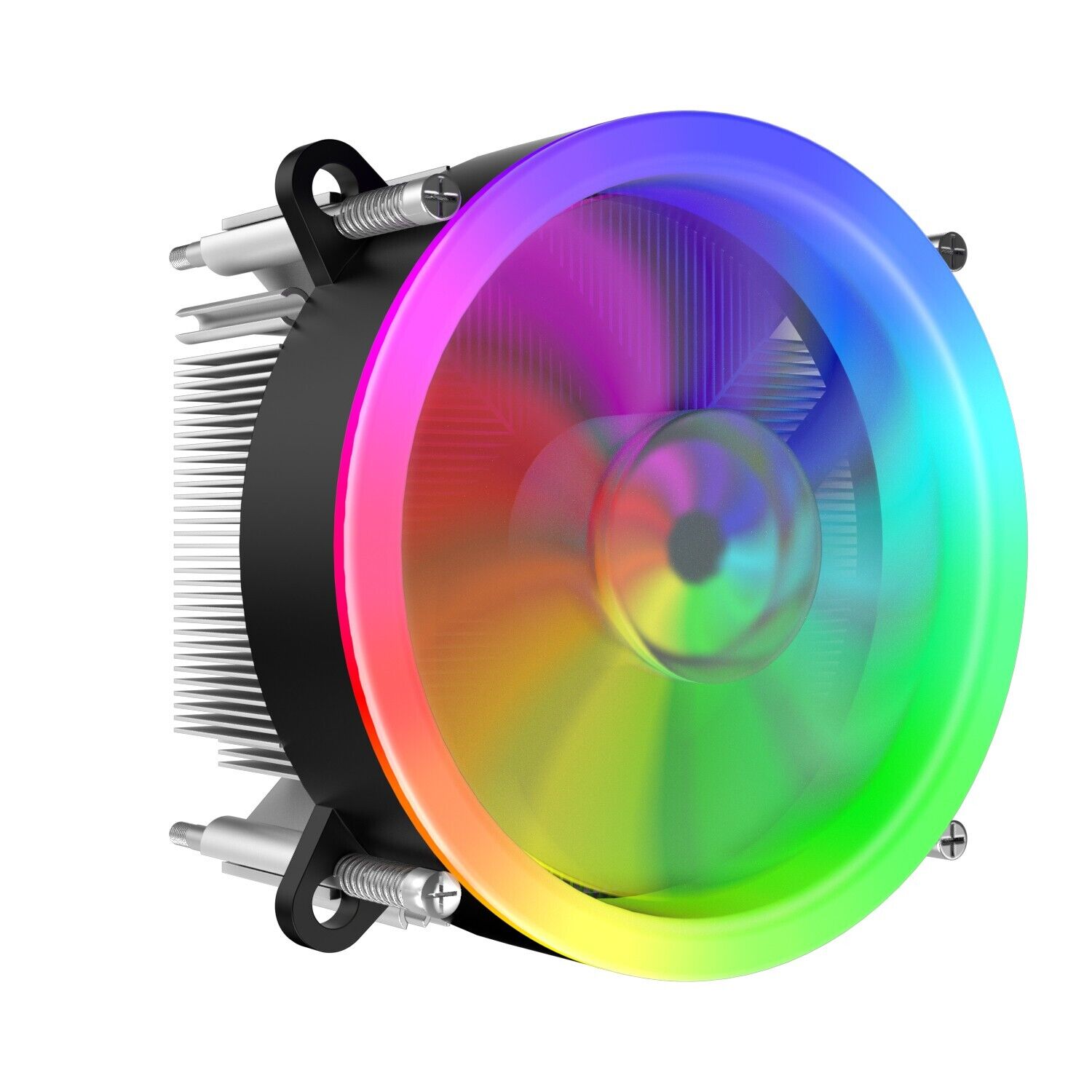 CPU Cooler Heatsink Fan Air Cooler RGB LED PWM For Intel LGA 1156/775/i5/1366