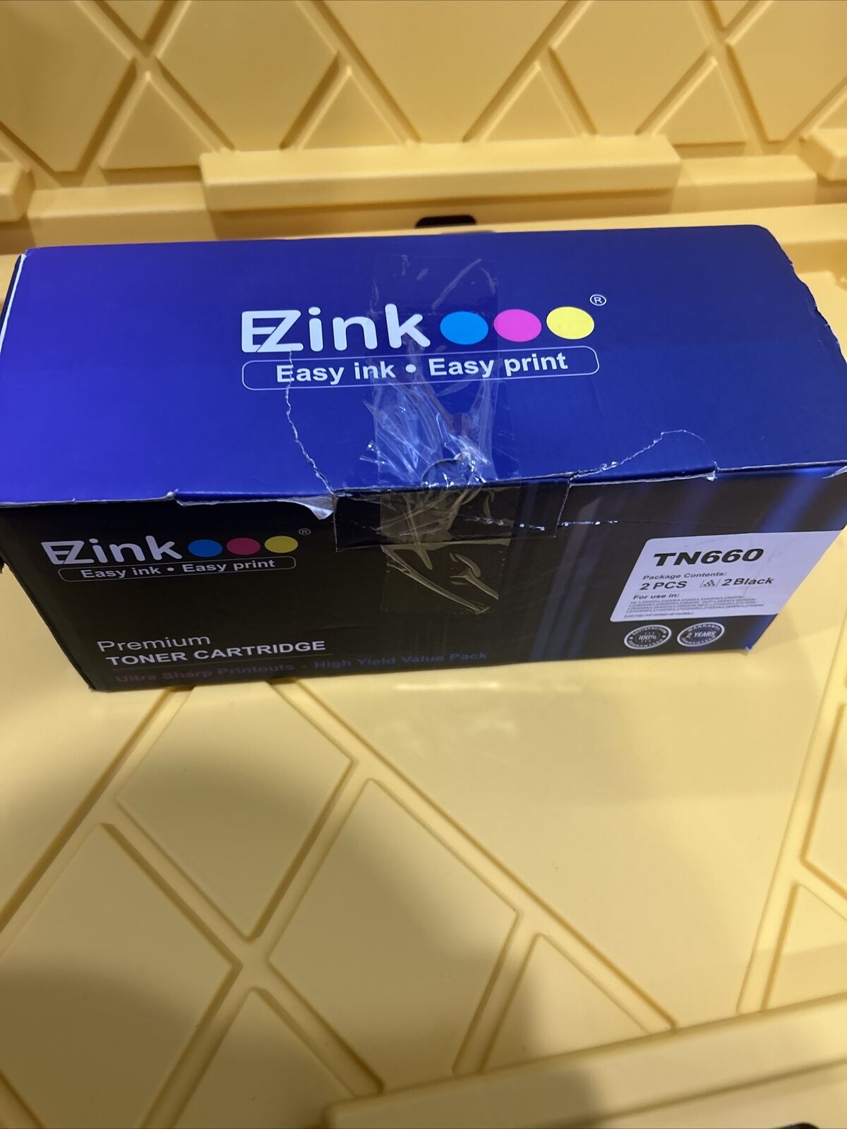 EZink TN660 Black Toner Cartridge NEW Open Box
