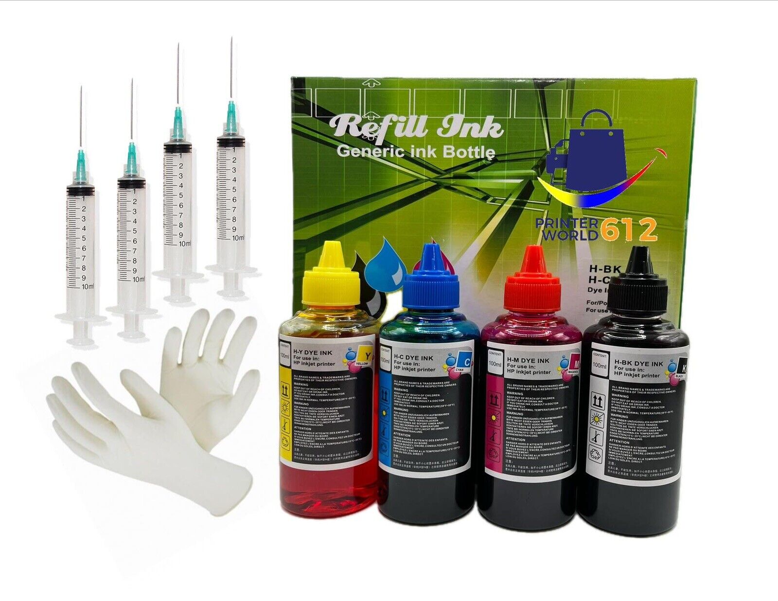 Ink Refill Kit compatible with Epson Printer Cartridge 212 273 232XL 288 822XL.