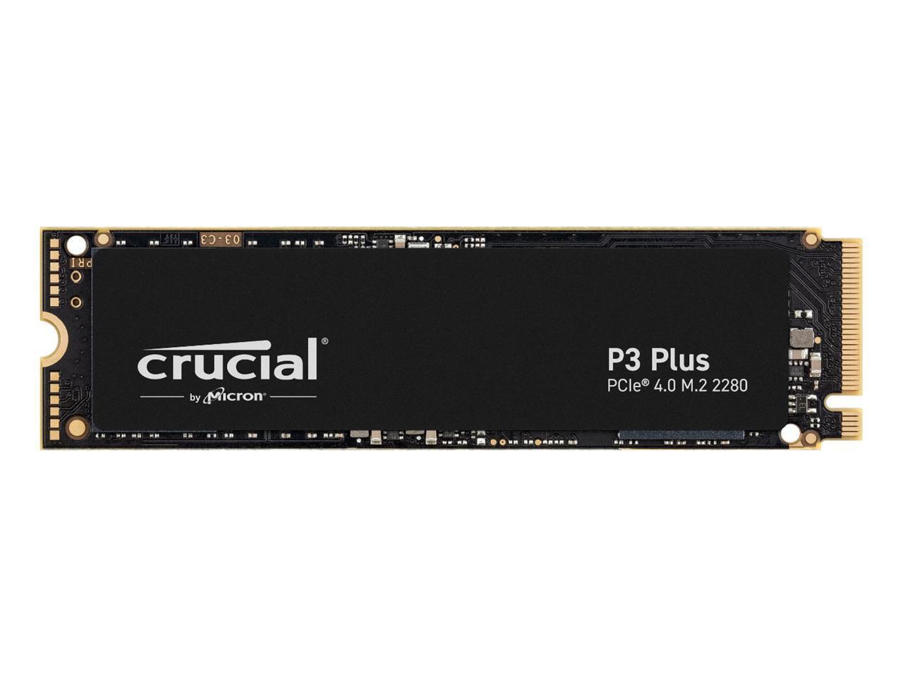Crucial P3 Plus 1TB PCIe 4.0 3D NAND NVMe M.2 SSD, up to 5000MB/s - CT1000P3PSSD