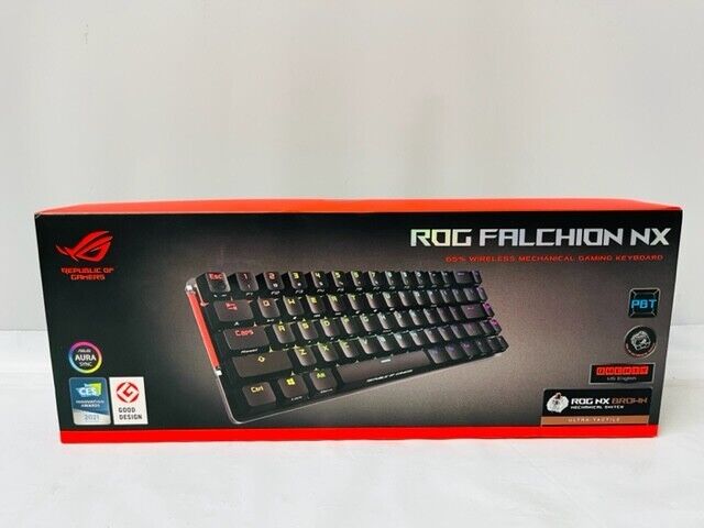 Asus ROG Falchion NX 65% Wireless Mechanical Gaming Keyboard, Brown Switch- NEW