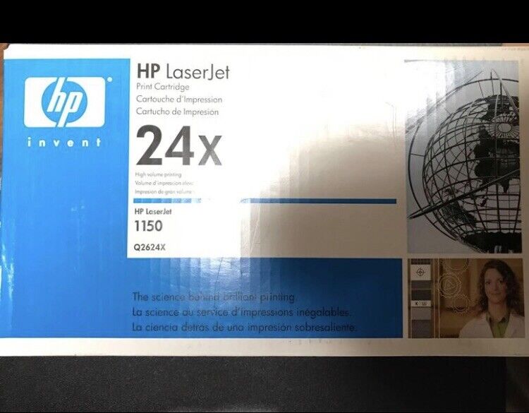 Genuine HP 24X Q2624X Laserjet 1150 Print Cartridge Toner New - Sealed