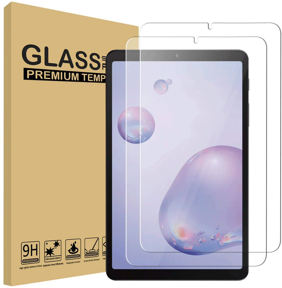 2 Pack for Galaxy Tab A 8.4 inch T307 2020 Screen Protector Tempered Glass