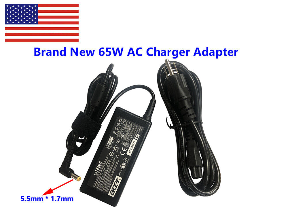 Acer Chicony P/N A065R035L A065R078L Q1VZC 65W AC Adapter Power Supply Charger