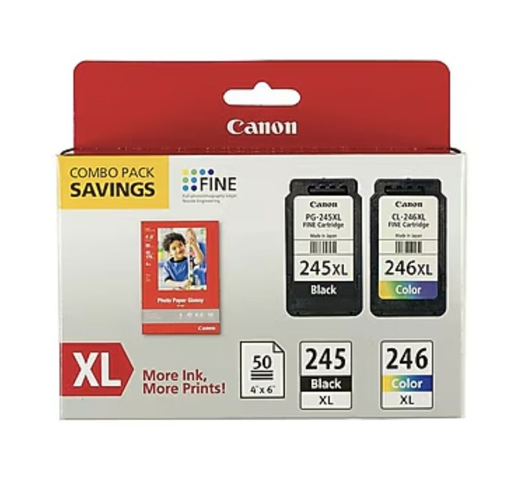 Genuine Canon  PG-245 XL CL-246 XL High Capacity Black Color Ink Cartridge NEW