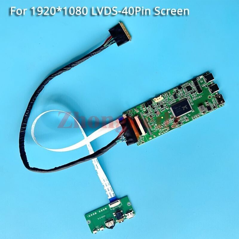 For B173HW01 V0/V1/V3/V5 1920x1080 TYPE-C LVDS 40-Pin Mini-HDMI LCD Driver Board