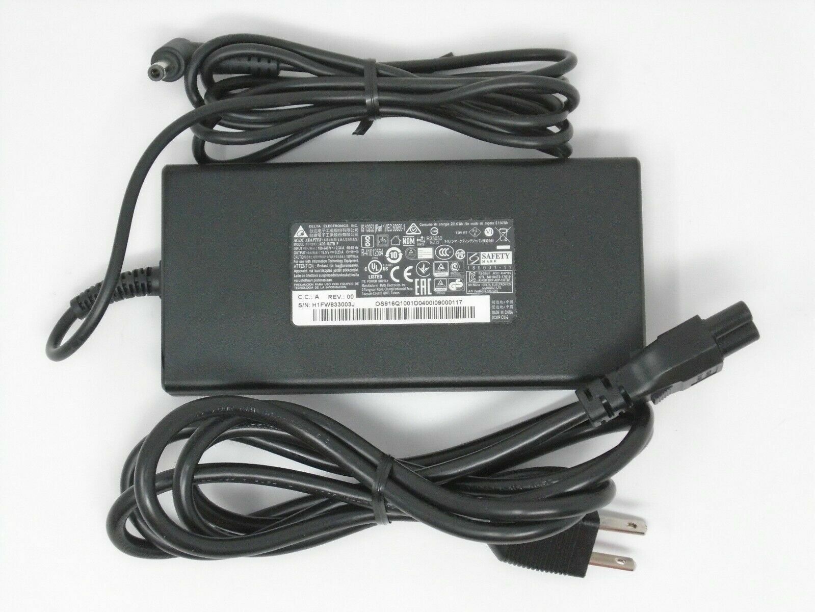 Genuine Replacement Delta Laptop Charger AC Adapter Power Supply - ADP-180TB F-1