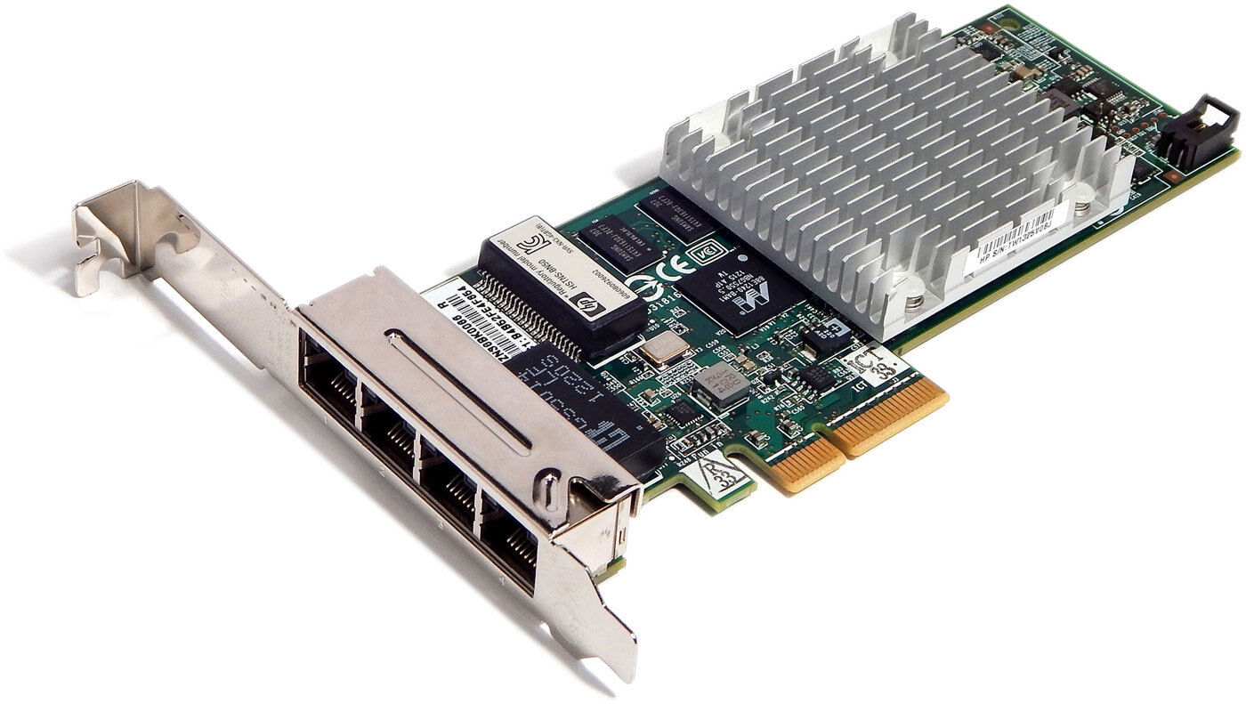 HP NC375T 4Port Gigabit PCIe Ethernet Card 539931-001