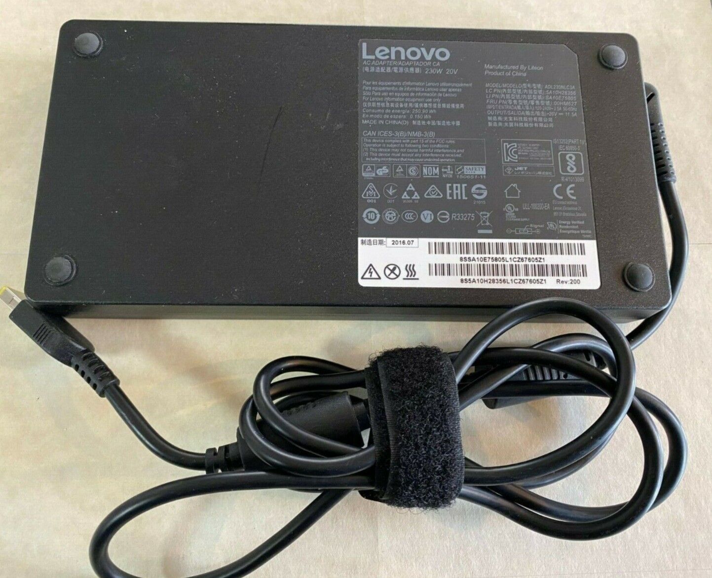 Genuine Lenovo 230W 20V Power AC Adapter ADL230NLC3A for P50 P70 P71, mixed