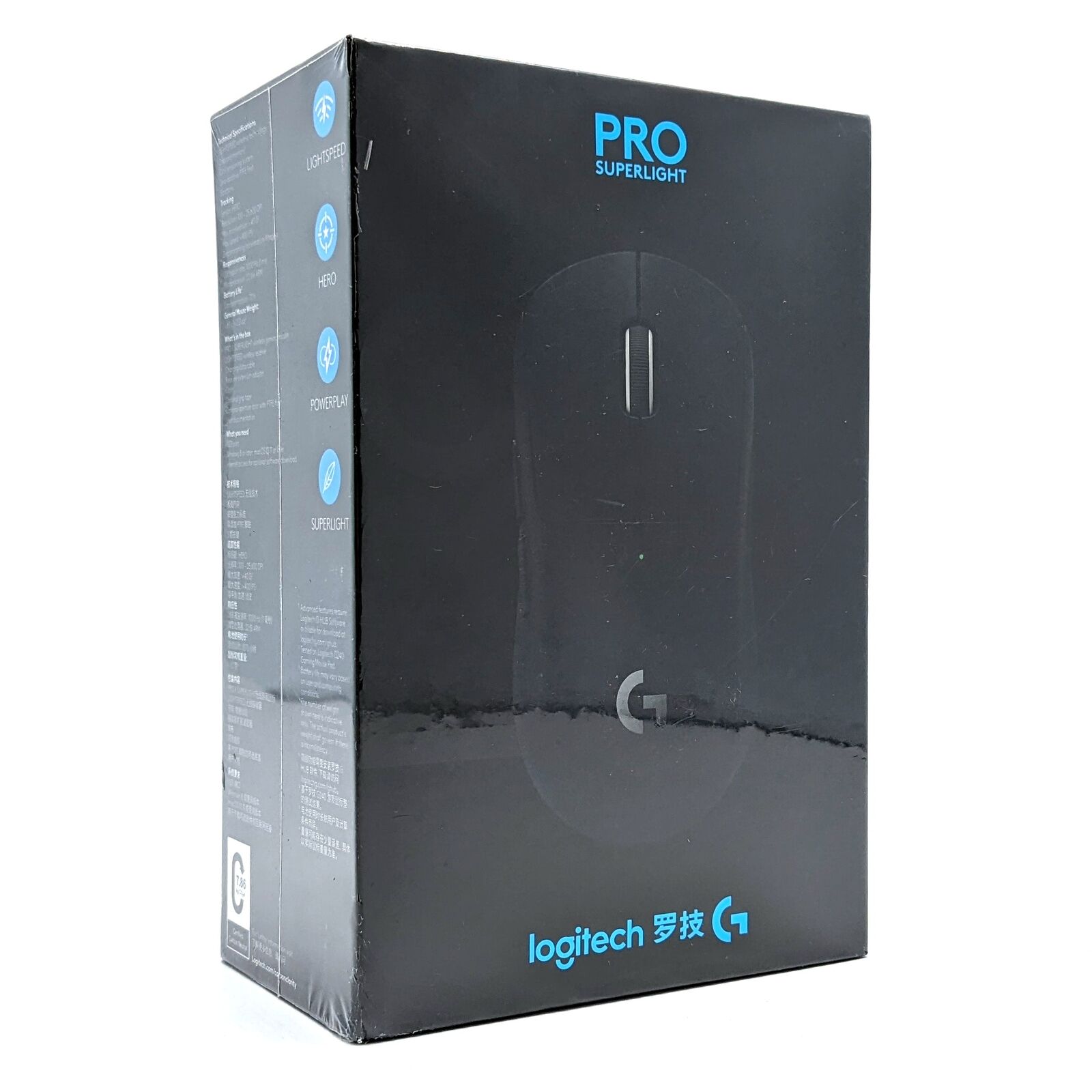 Logitech G PRO X Superlight Wireless Gaming Mouse Black 910-005884