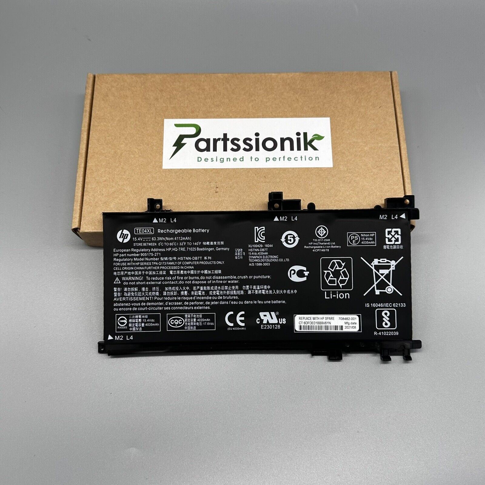 New 15.4V 63.3Wh Genuine TE04XL Battery for HP BC219TX 905277-555 TE03XL Series