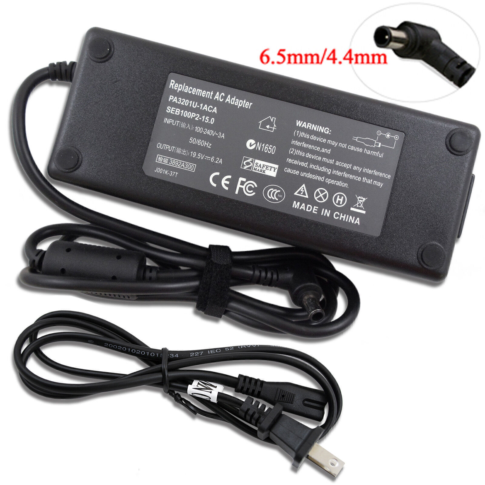 120W AC Adapter For Sony KDL-50W790B KDL-50W800C XBR-43X800G LED TV Power Cord