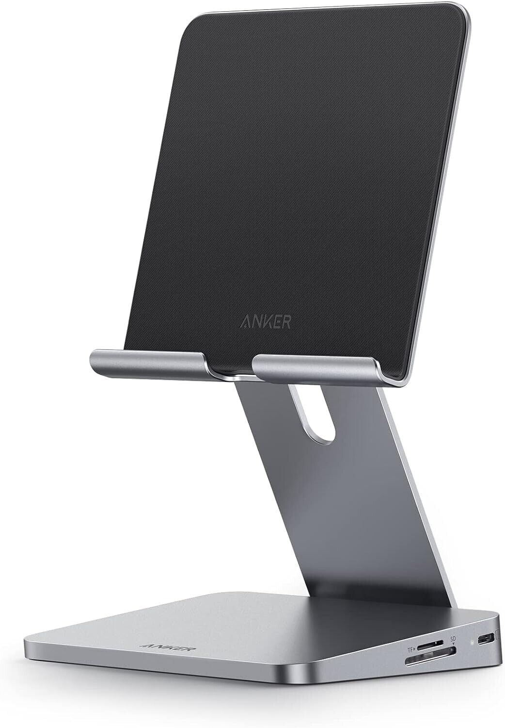 Anker 551 USB-C Hub 8-in-1 Foldable Tablet Stand Dock 4K HDMI - Silver