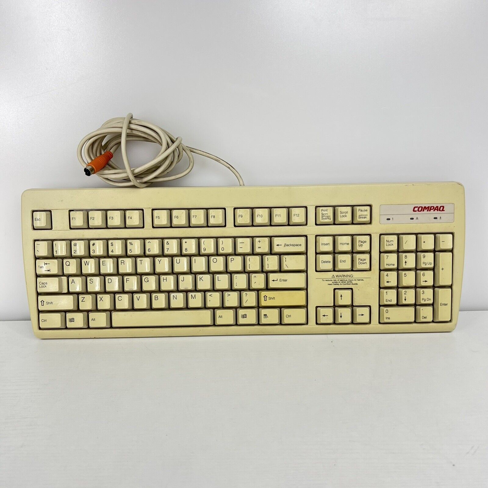 Vintage Compaq Computer NMB PS/2 Keyboard RT235BTW PC English