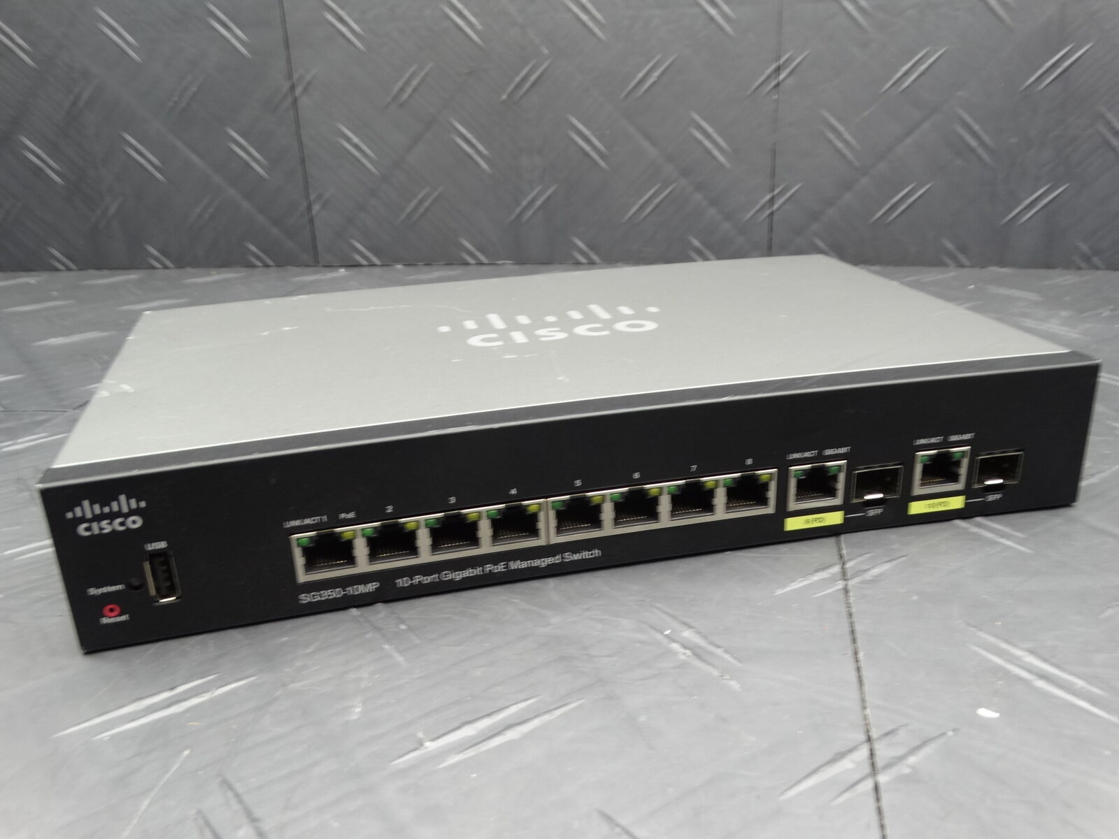 Cisco Systems SG350-10MP / 10-Port Gigabit PoE Managed Switch