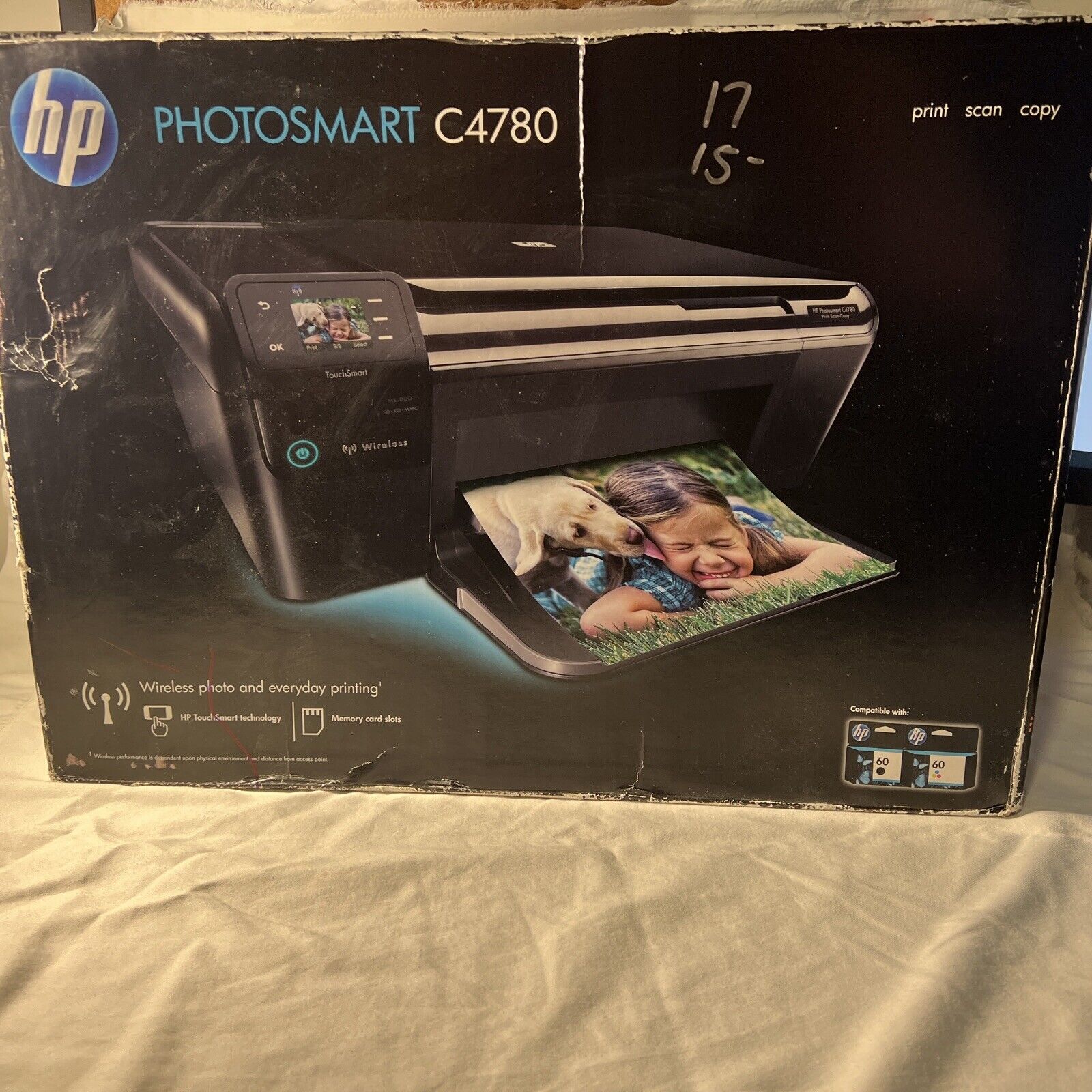 HP Photosmart C4780 All-In-One Inkjet Printer. New in the Box