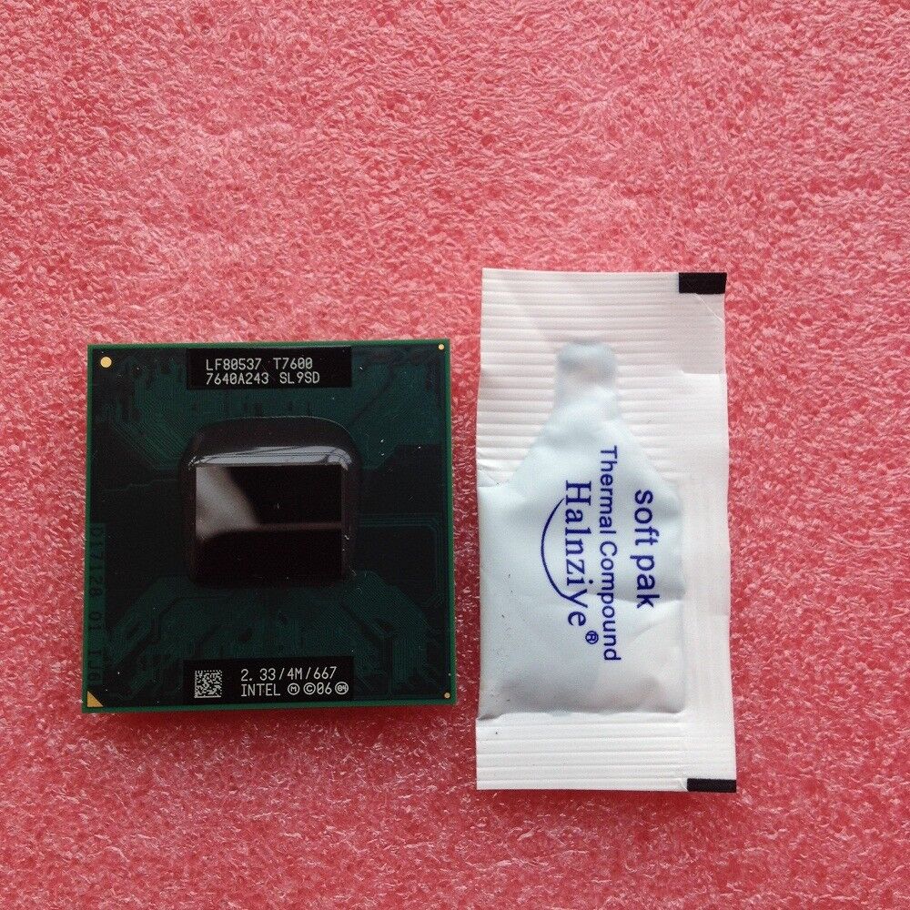 Intel Core 2 Duo T7600 2.33 GHz 4M 667 Mobile Dual-Core SL9SD Processor CPU
