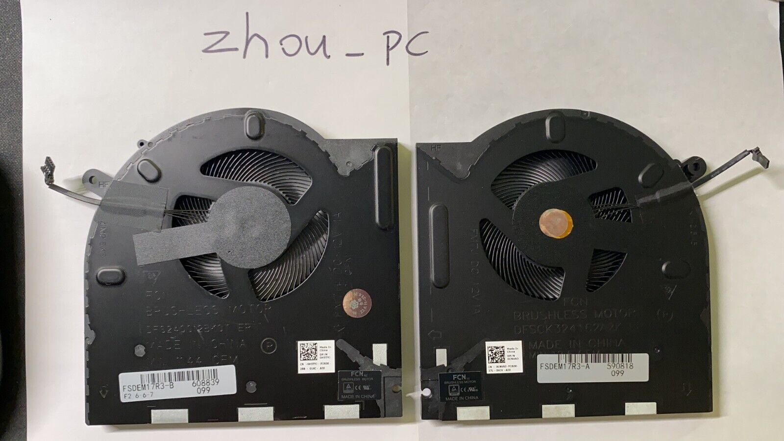 CPU & GPU Cooling replacement cooler Fan for Dell Alienware Laptop M17 R3 R4