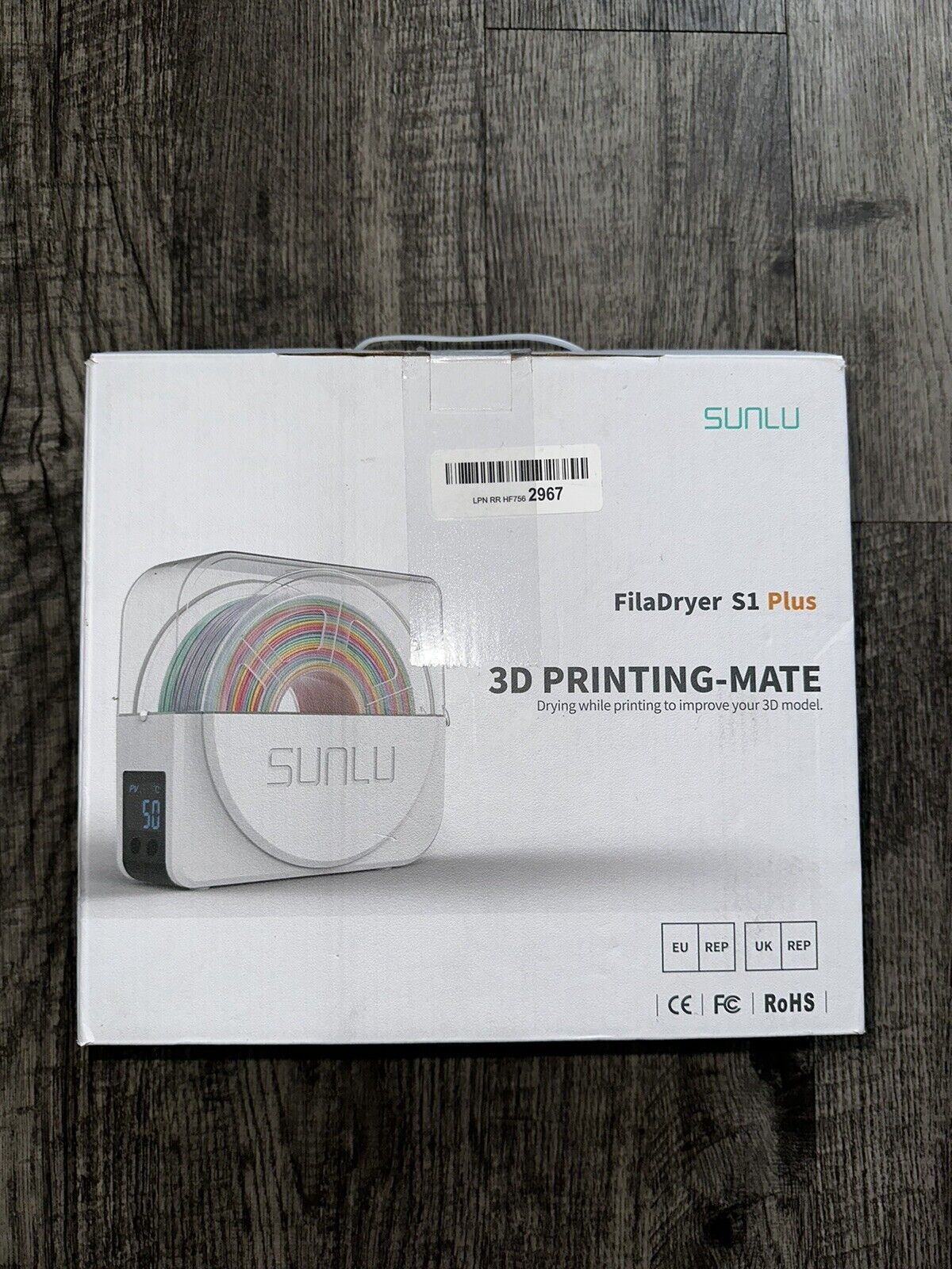 SUNLU FilaDryer S1 3D Printing-Mate Drying While Printing To Improve 3D Model