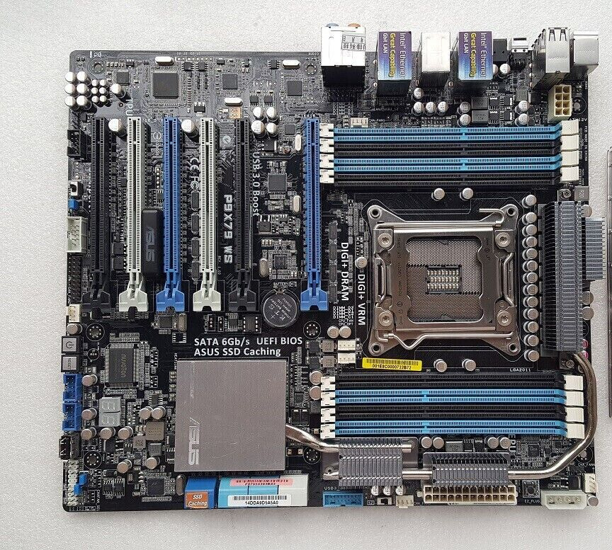 ASUS P9X79 WS motherboard X79 LGA2011 8*DDR3 64G ATX - FOR PARTS, NOT WORKING