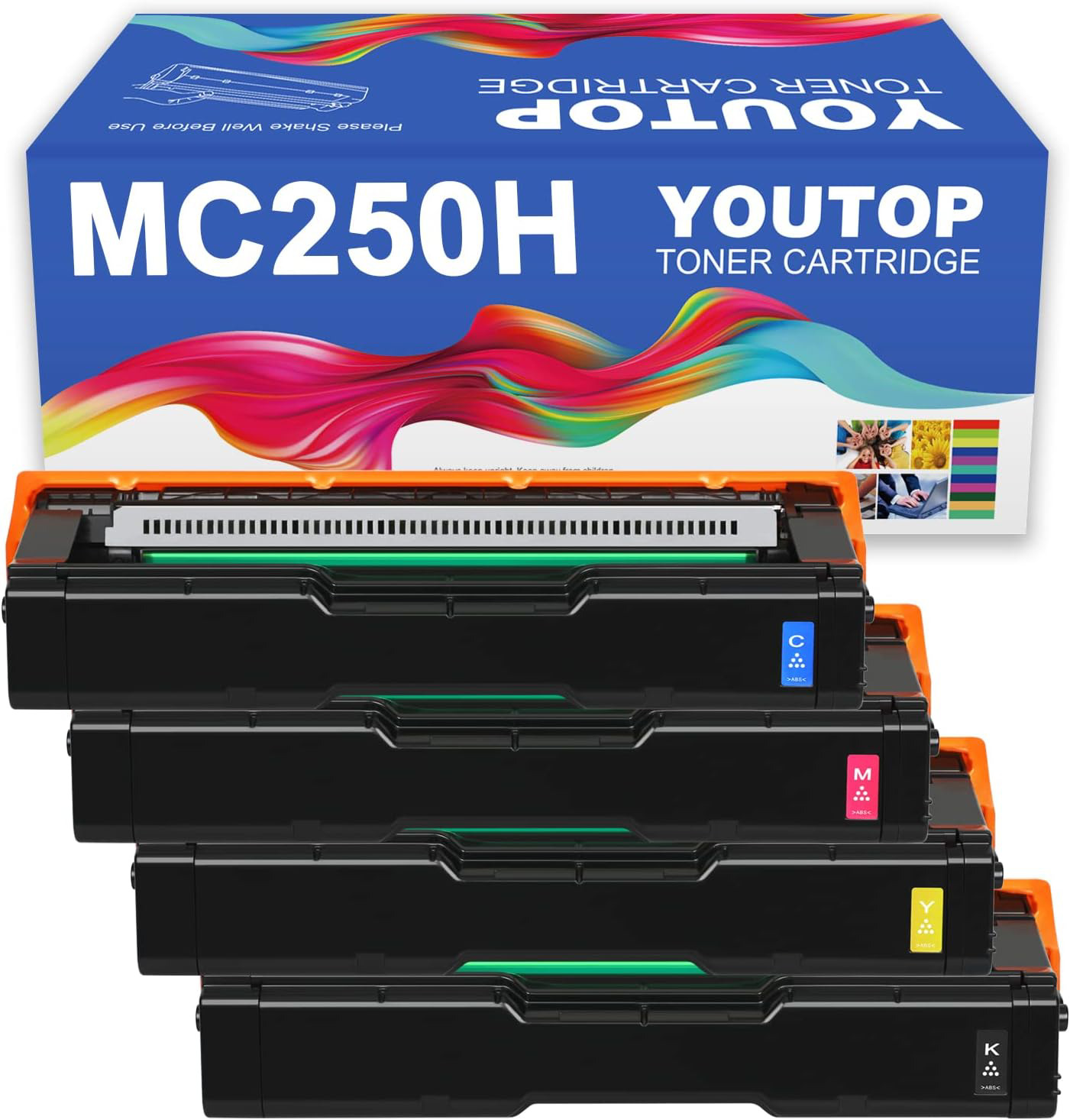 4 Toner Cartridge for Ricoh M C250H M C250FW P C301W MC251FW PC311W 408336 40833