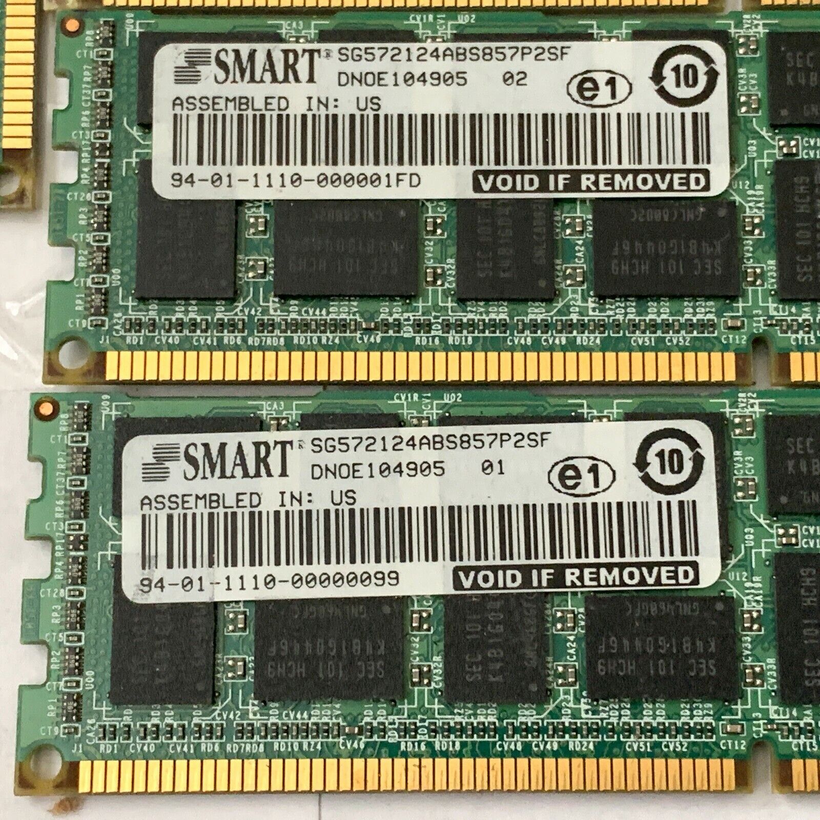 SMART 4GB DDR3 NETAPP 107-00092 SG572124abs857p2sf dnoe104905 01 Lof of 9