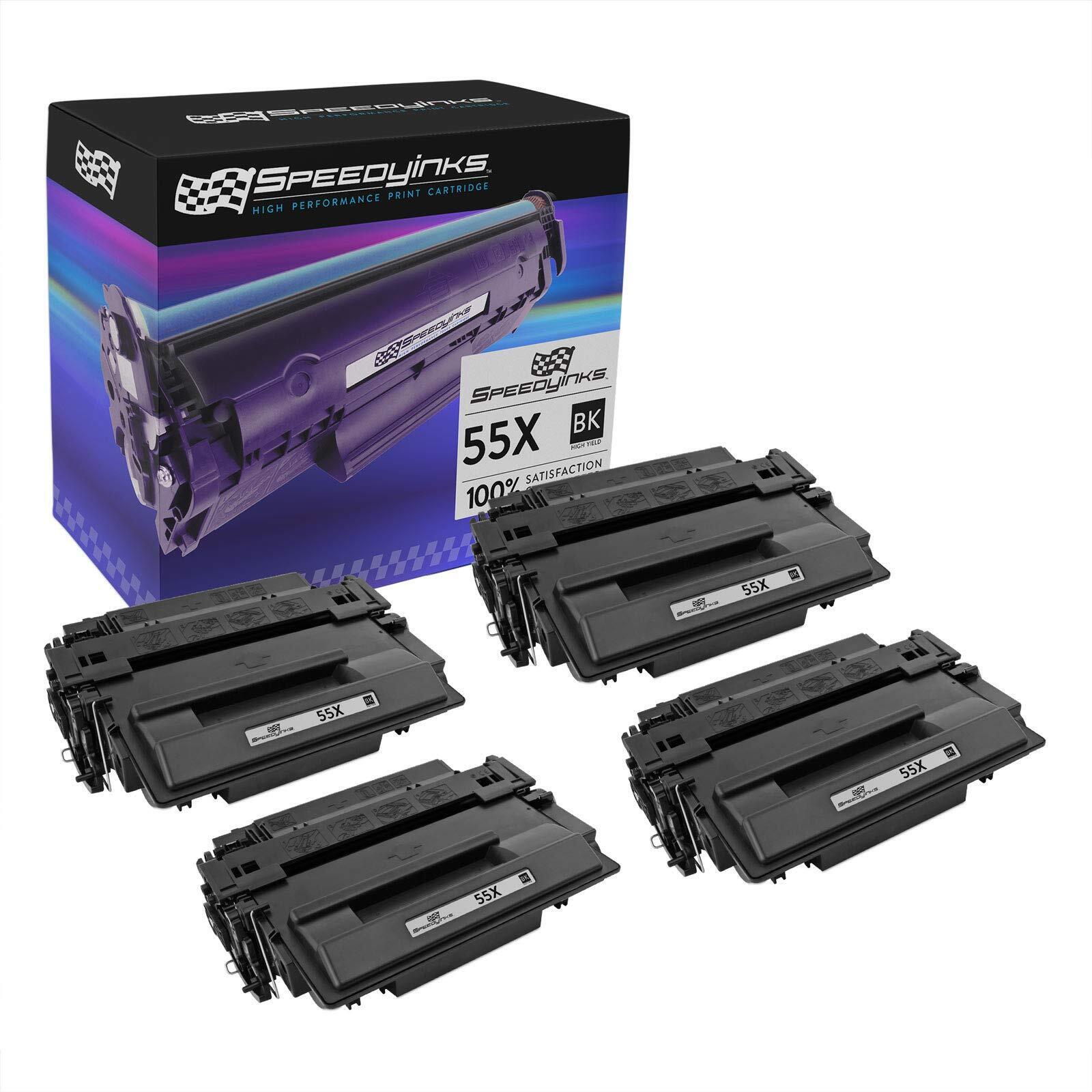 SPEEDYINKS Compatible Replacement for HP 55X 55A CE255X Toner Cartridge 4PK